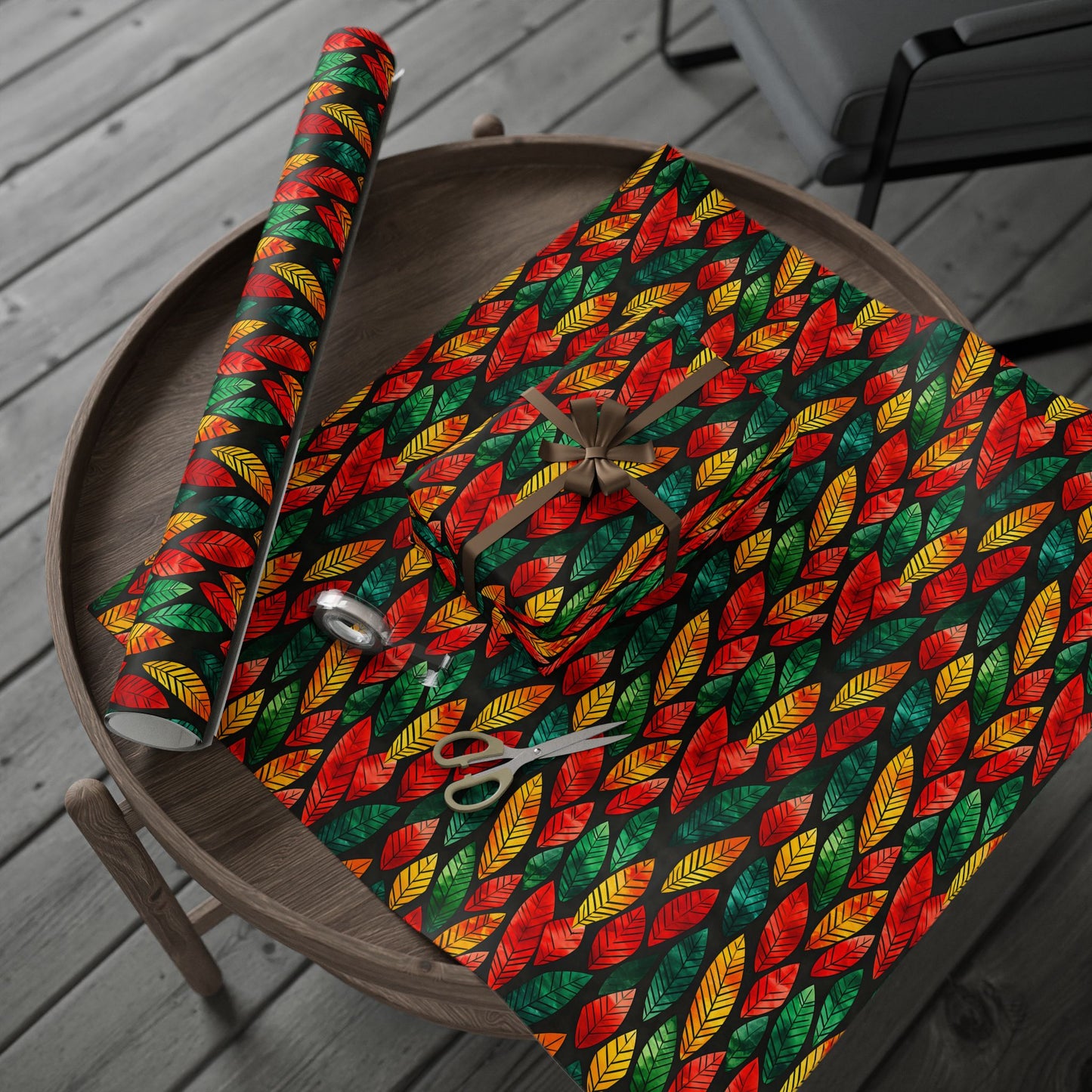 Festival Fire Kwanzaa Wrapping Paper