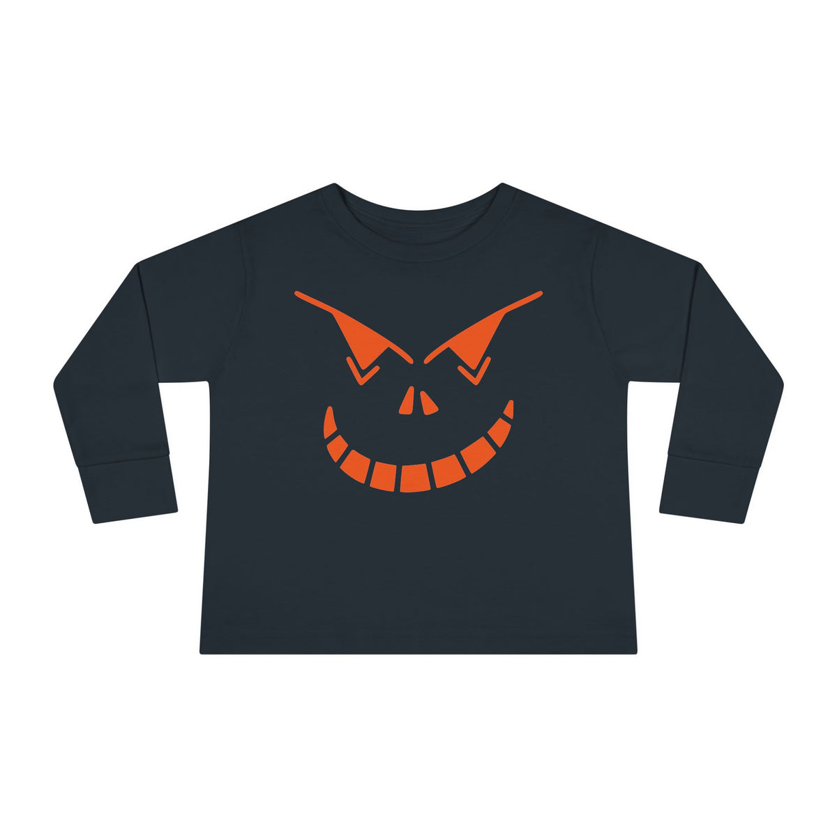 Spooky Jack-O-Lantern Toddler Long Sleeve Tee