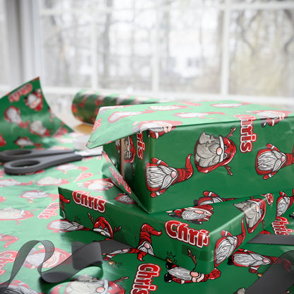 Santa Gnomes Custom Wrapping Paper (Chris)