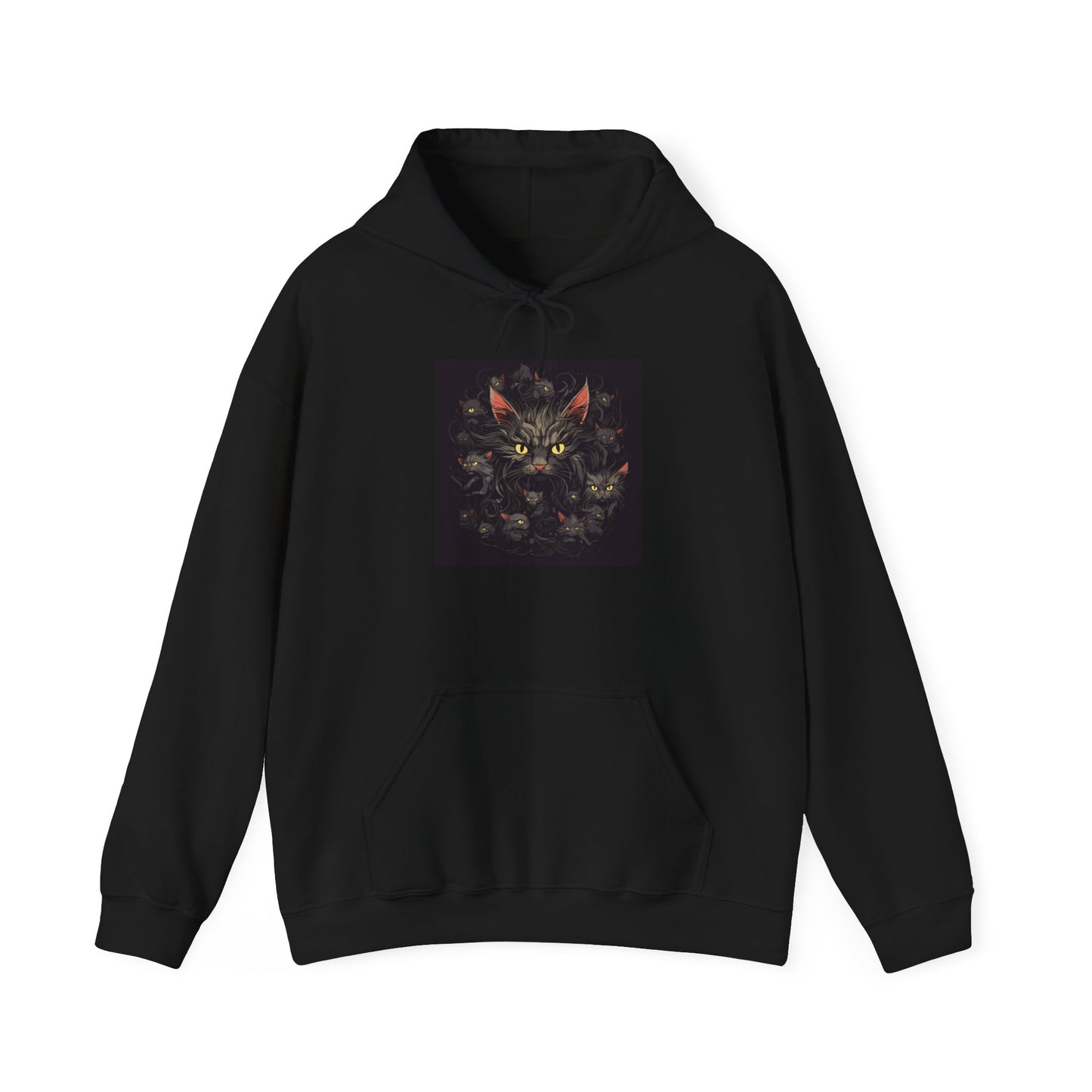 Creepy Black Cats 1 Heavy Blend™ Hooded Sweatshirt