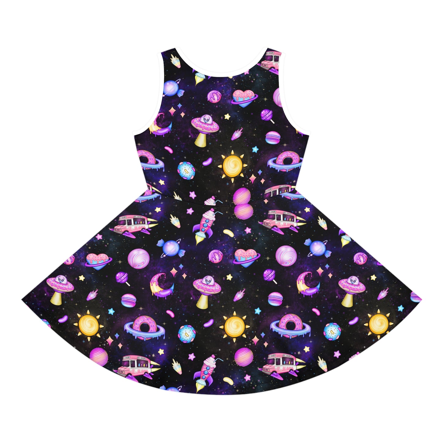 Cosmic Recess Girls' Sleeveless Sundress