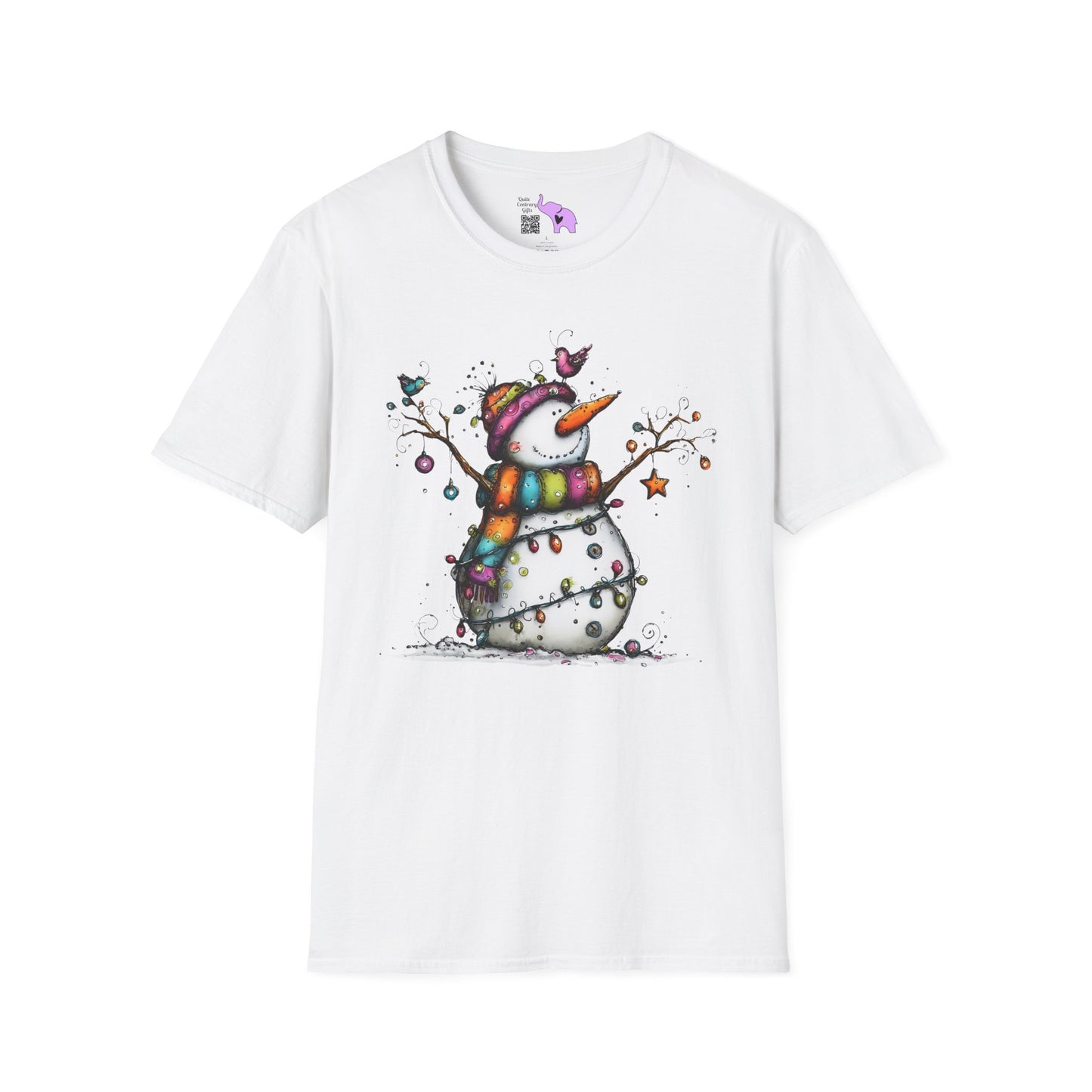 The Snowman Who Loved Butterflies Adult T-shirt