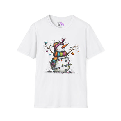 The Snowman Who Loved Butterflies Adult T-shirt