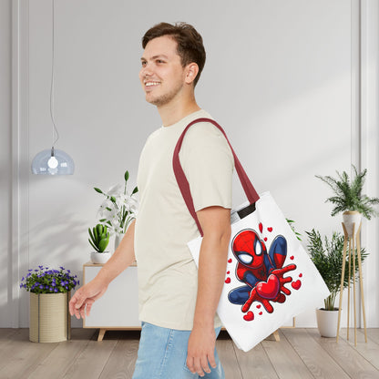 Valentines Spiderman Tote Bag