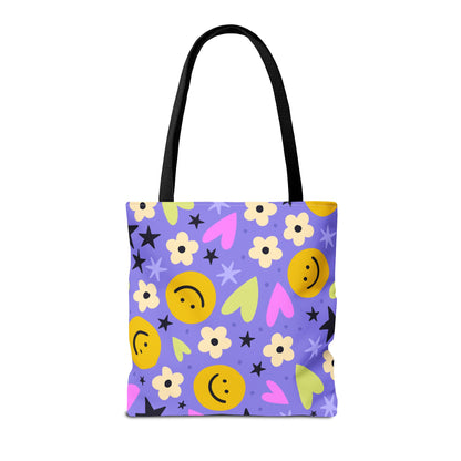 Happy Little Things Canvas Tote Bag