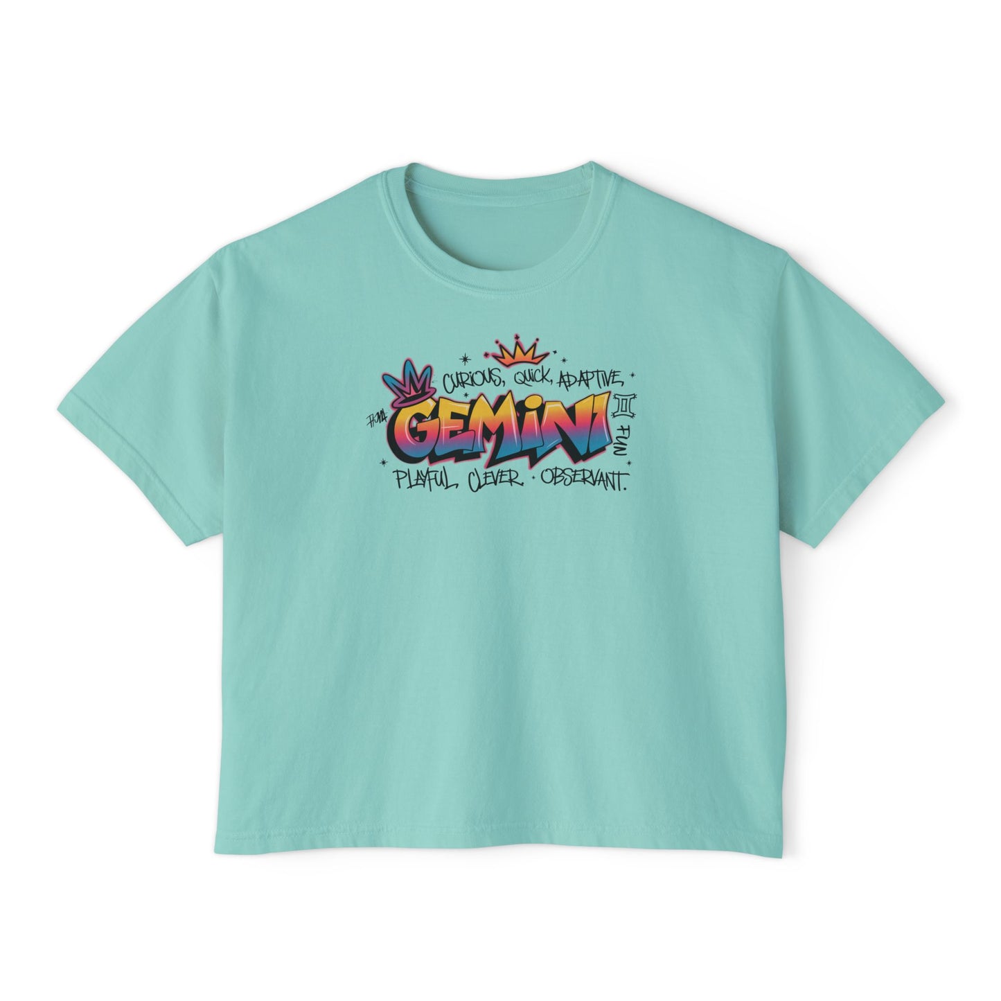 Gemini Street Art Women's Boxy Tee
