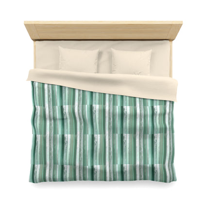Seafoam Glass Microfiber Duvet Cover