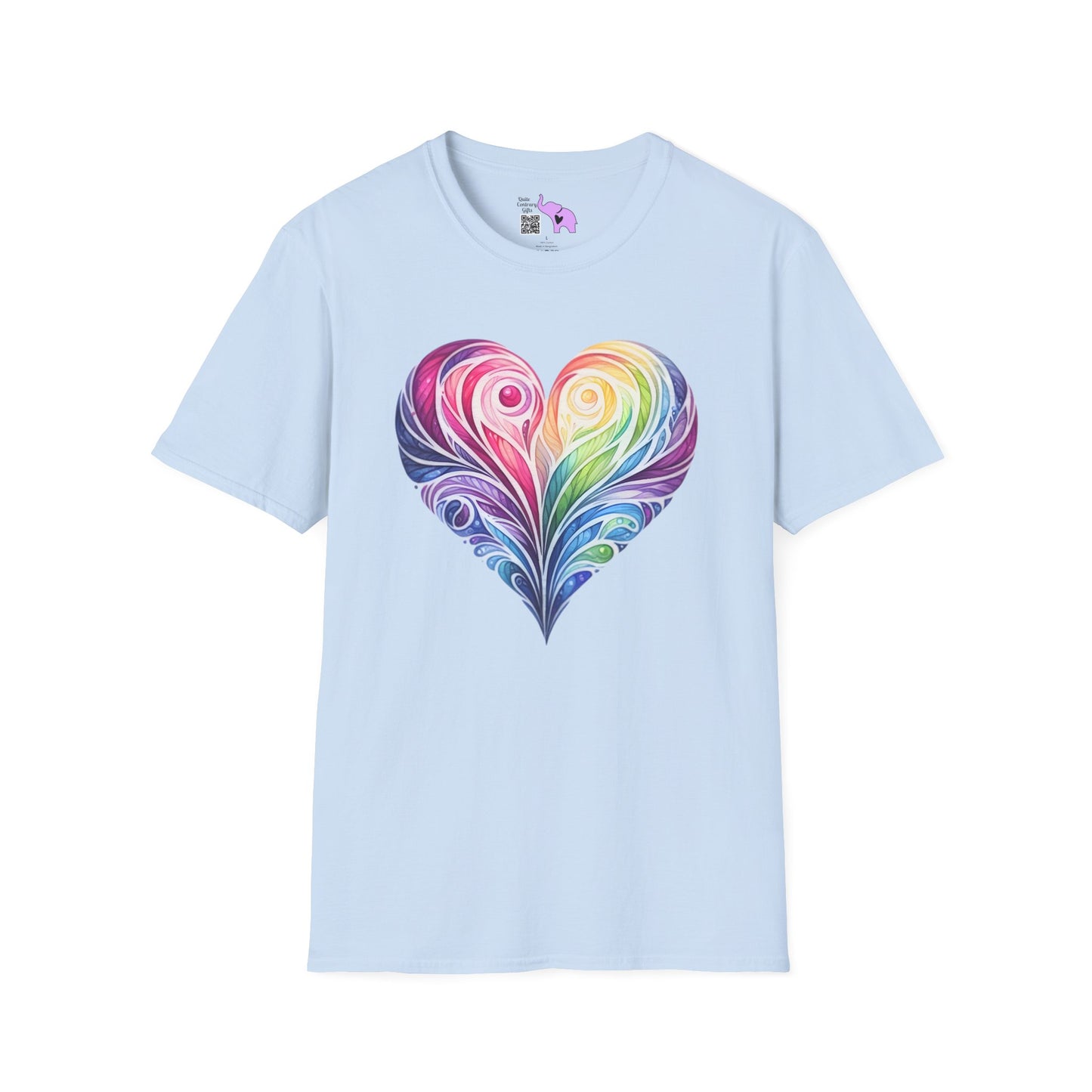 Colorwave Heart Adult T-shirt