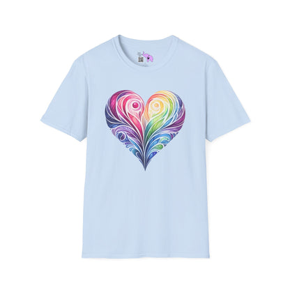 Colorwave Heart Adult T-shirt