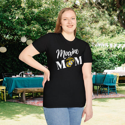 Marine Mom Adult T-shirt