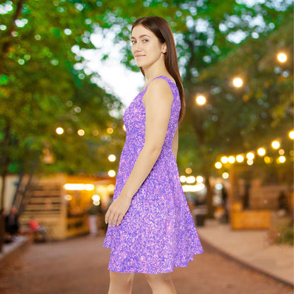 Lavender Crystal Women's Skater Dress