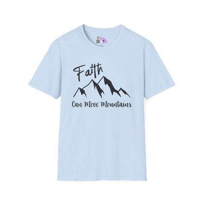 Faith Can Move Mountains Adult T-shirt