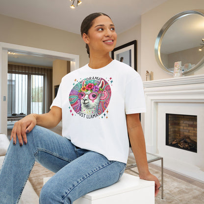 No Drama Just Llama Women's Boxy Tee