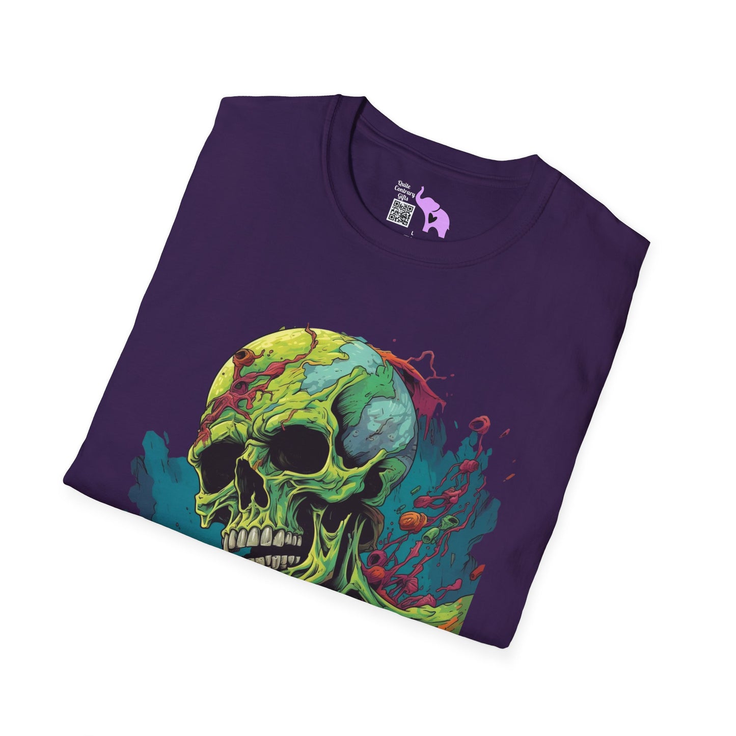 Surreal Skullscape Adult T-shirt