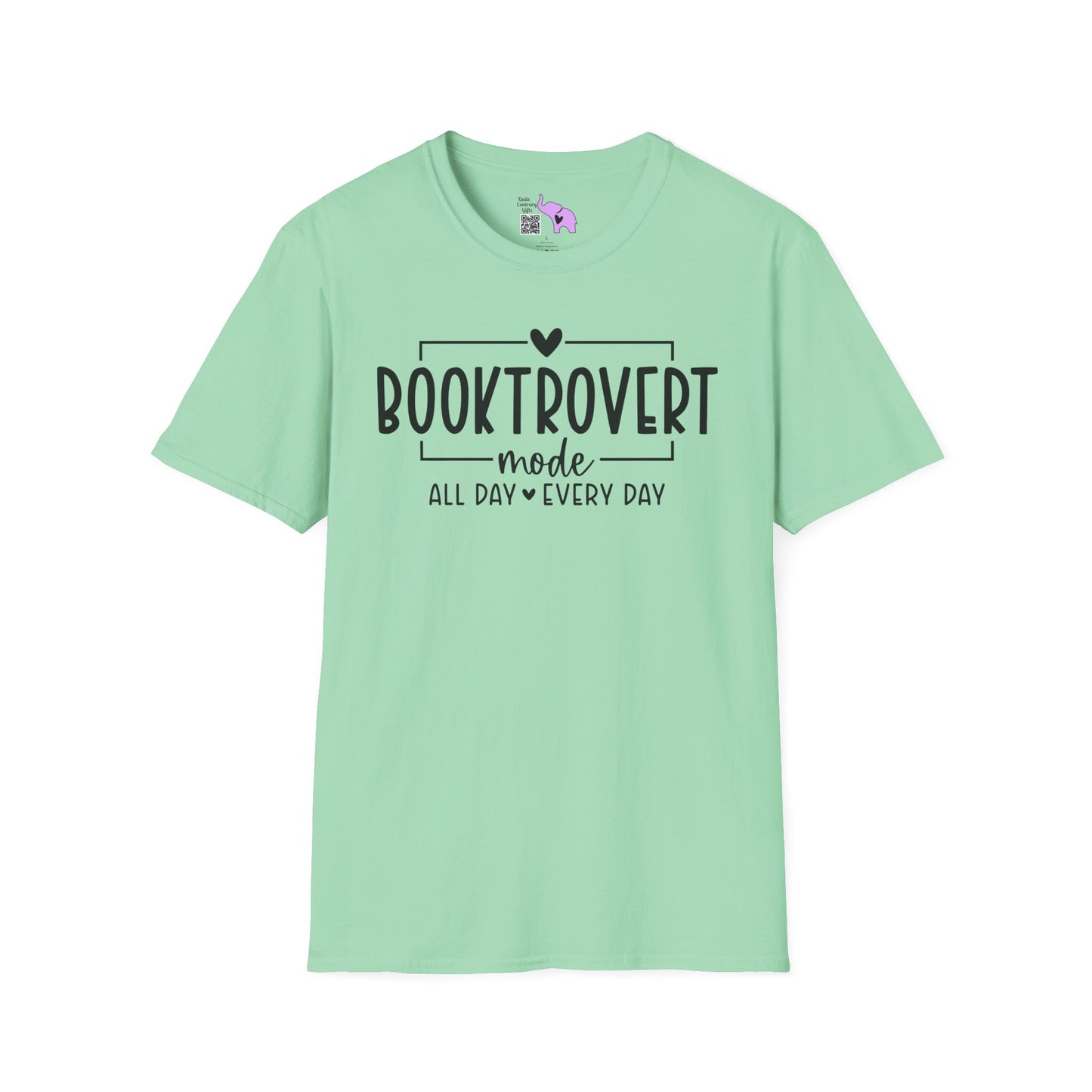 Booktrovert Mode All Day Every Day Adult T-shirt