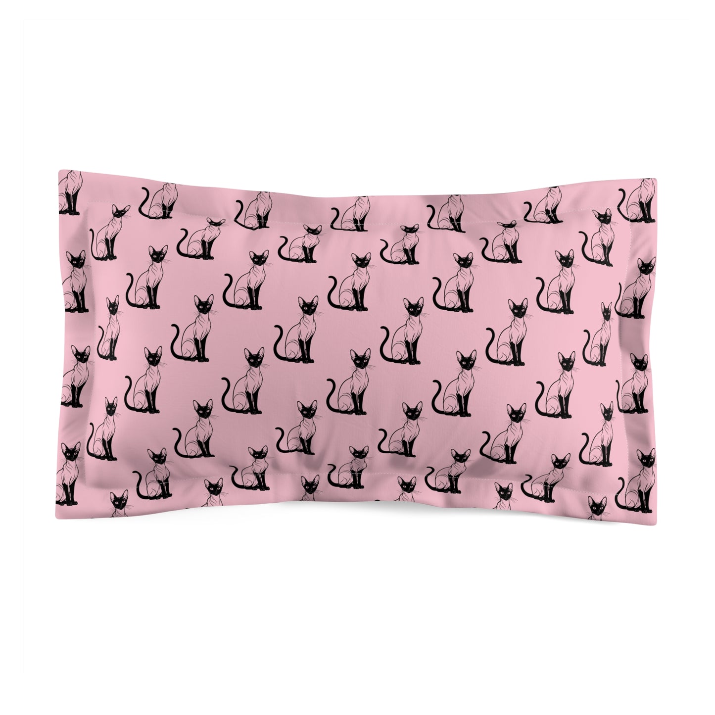 Siamese Charm – Pink Whisper Pillow Sham