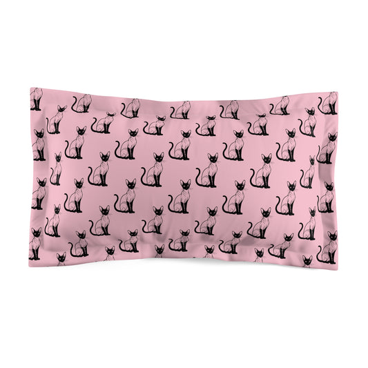 Siamese Charm – Pink Whisper Pillow Sham
