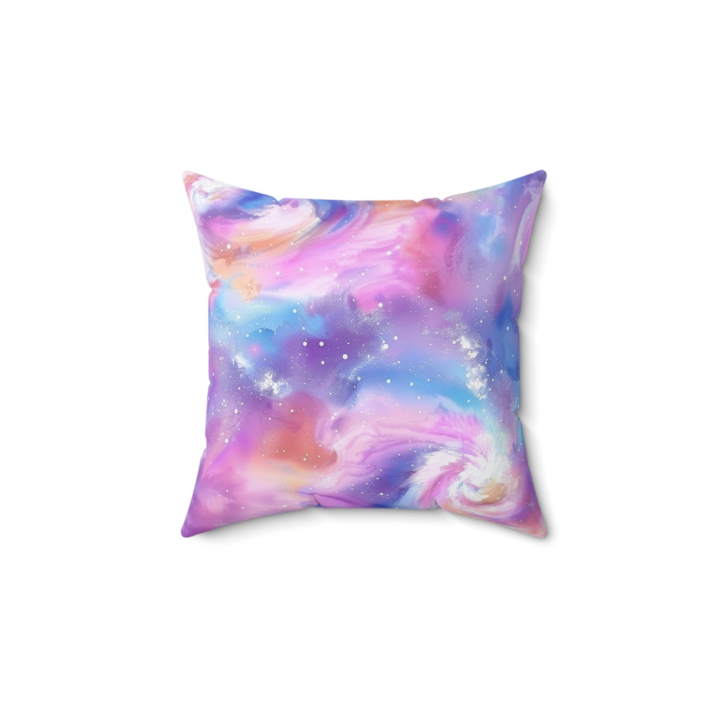 Pastel Cloud Color Swirl Throw Pillow