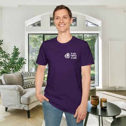 "Go With Purpose In Heart" Hinckley Quote Adult T-shirt