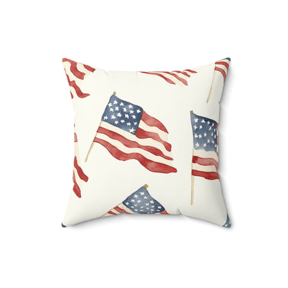 Waves of Freedom Throw Pillow