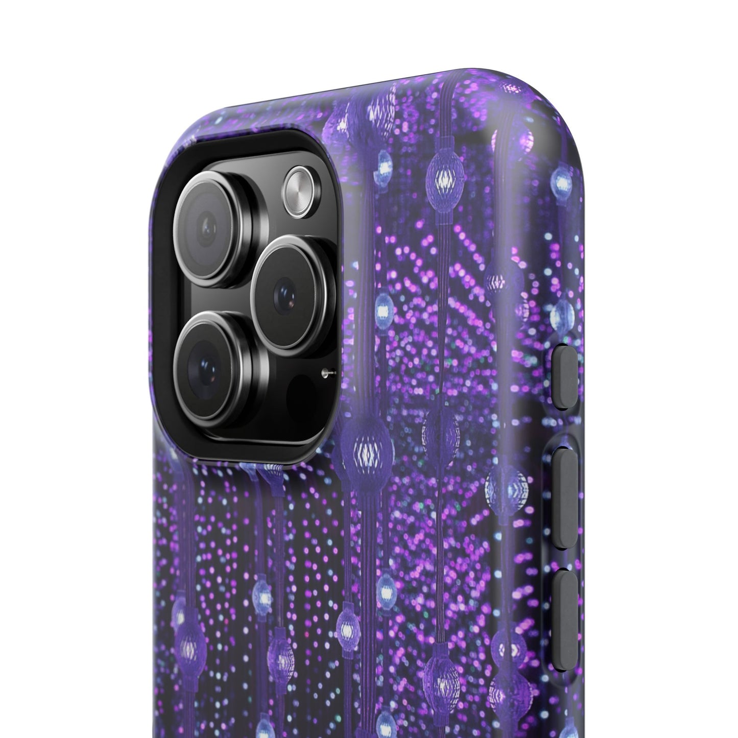 Purple Raindrops MagSafe® Compatible Tough Case for iPhone