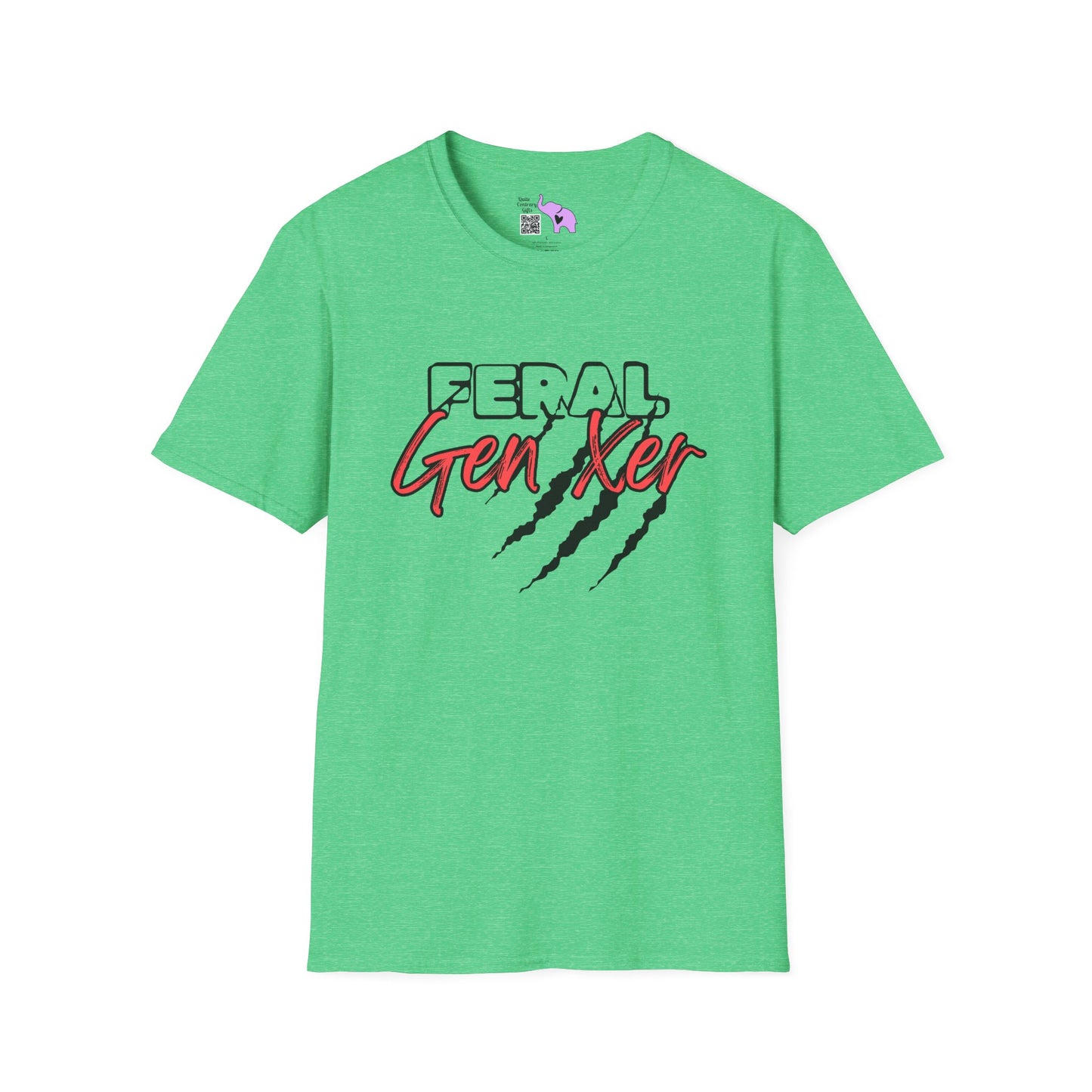 Feral GenXer w/Claws Adult T-Shirt