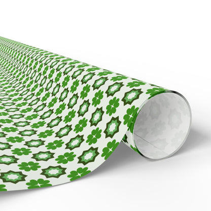 Emerald Star Garden Wrapping Paper