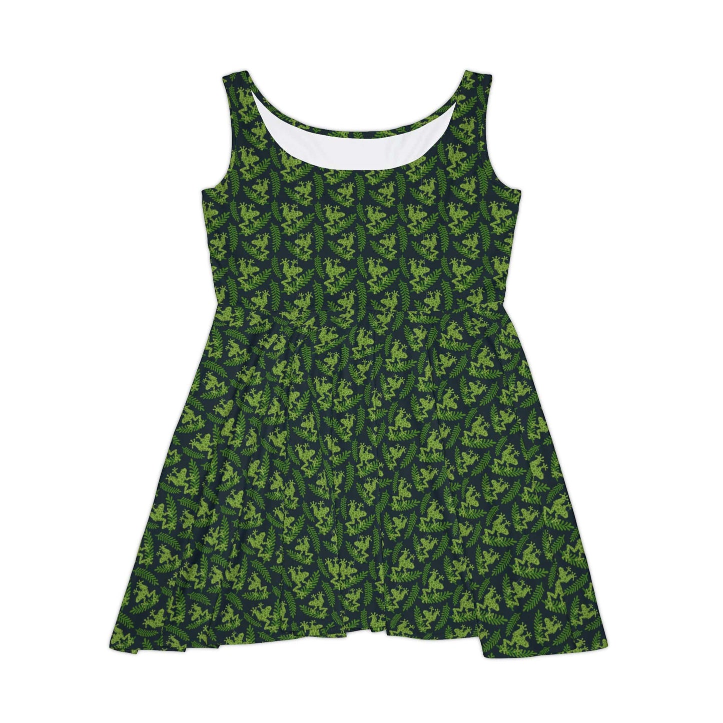 Emerald Canopy Frogs Women's Skater Dress