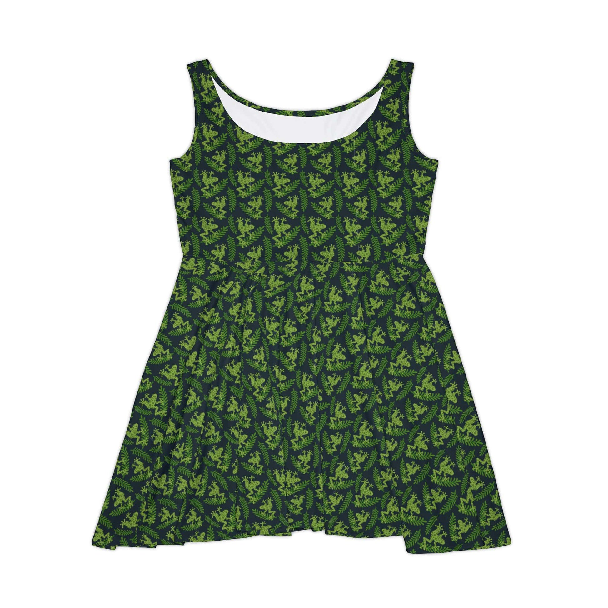 Emerald Canopy Frogs Women's Skater Dress