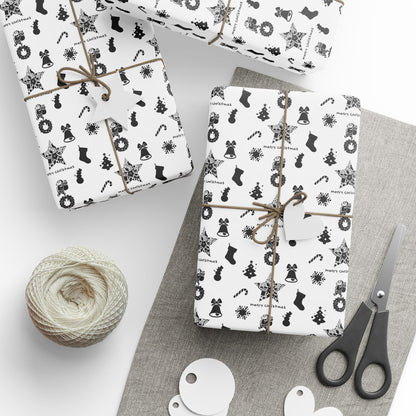 Christmas Designs Silhouette Wrapping Paper