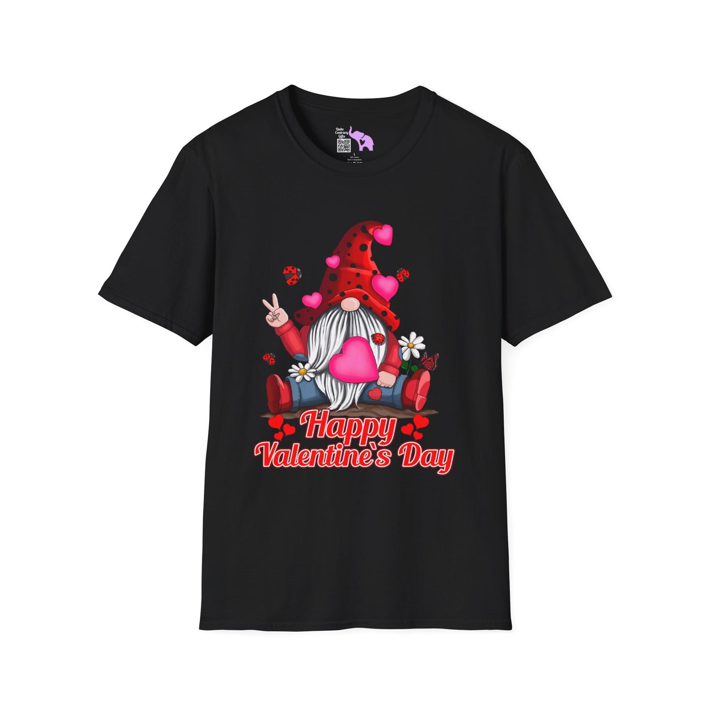 Happy Valentine's Day Gnome Adult T-shirt