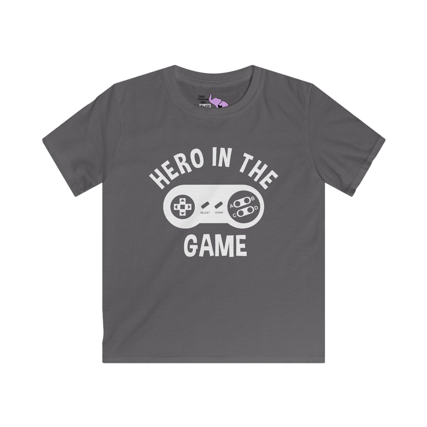 Hero In The Game Youth Softstyle Tee