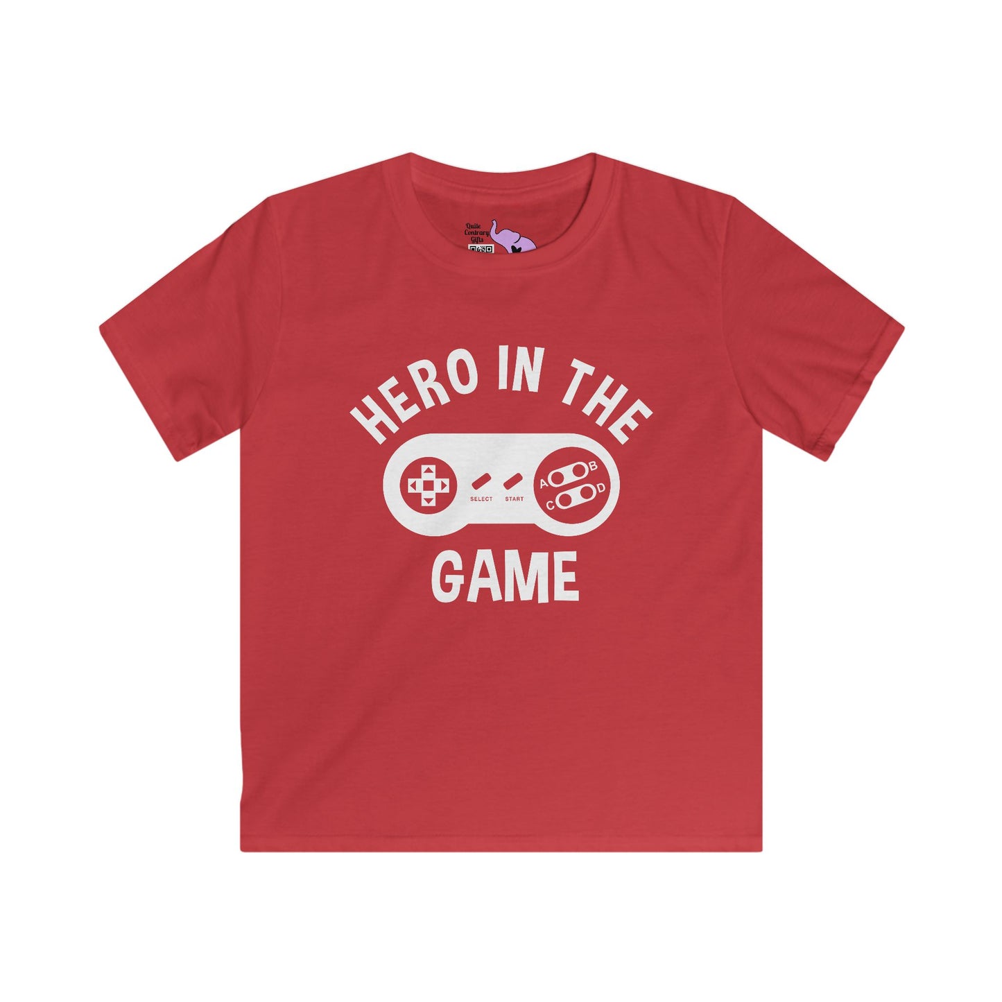 Hero In The Game Youth Softstyle Tee
