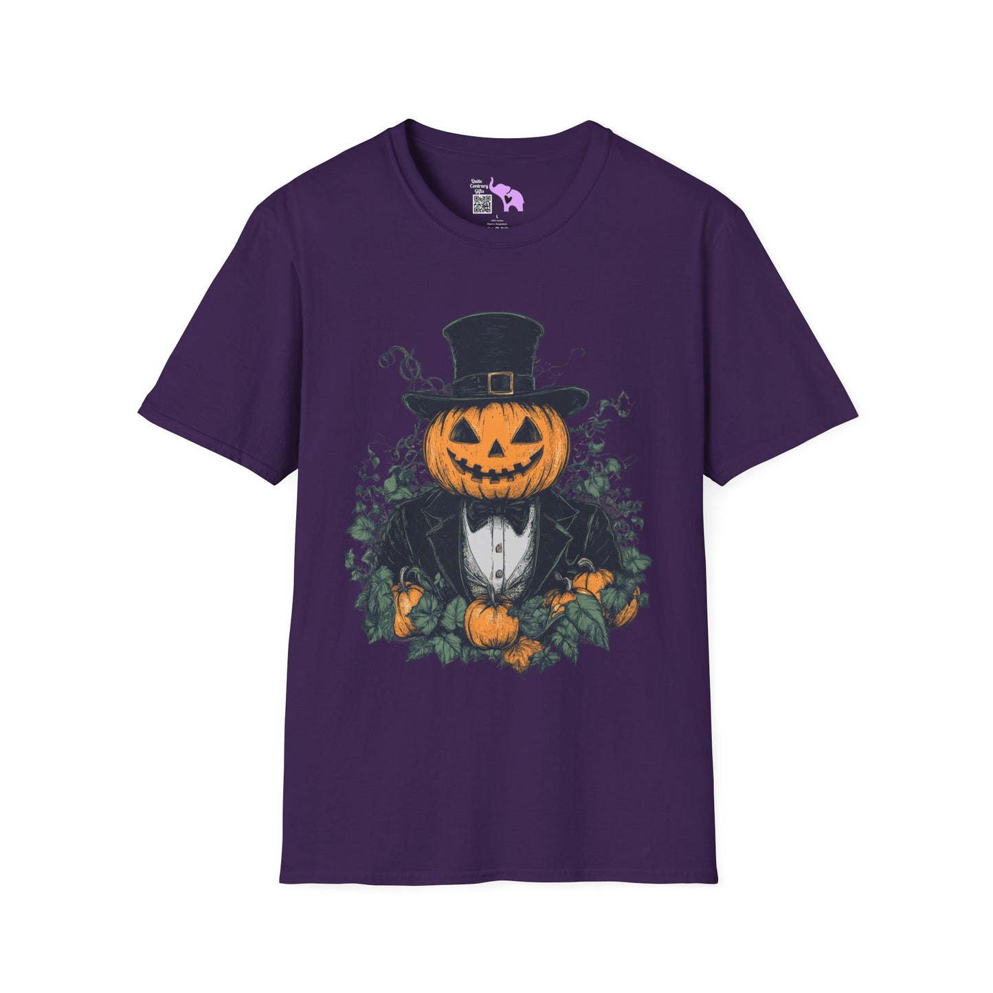 Halloween Pumpkin Man Adult T-shirt