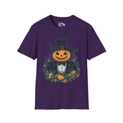 Halloween Pumpkin Man Adult T-shirt