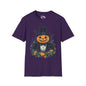 Halloween Pumpkin Man Adult T-shirt