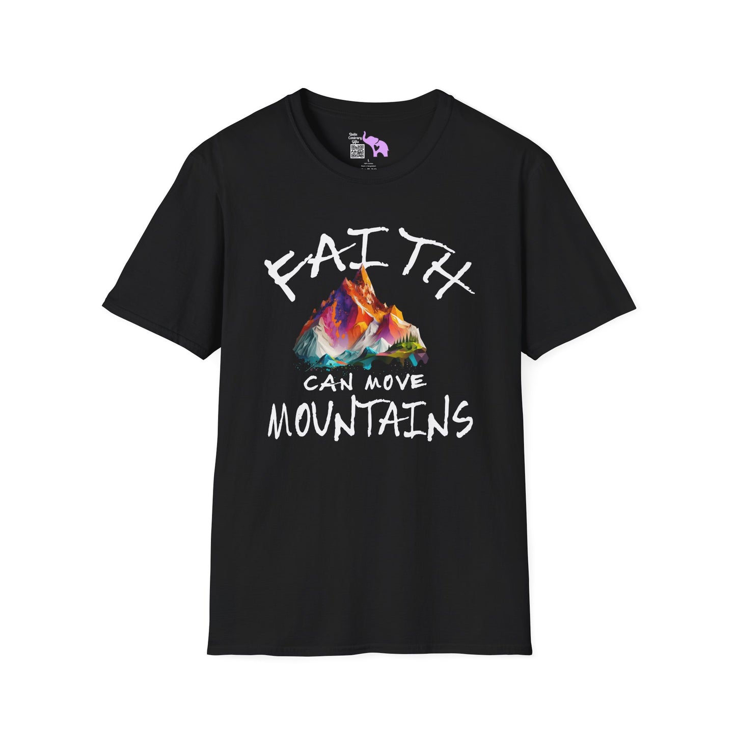 Faith Can Move Mountains Adult T-shirt