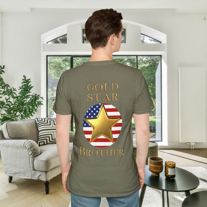 Gold Star Brother Forever Proud Adult T-shirt