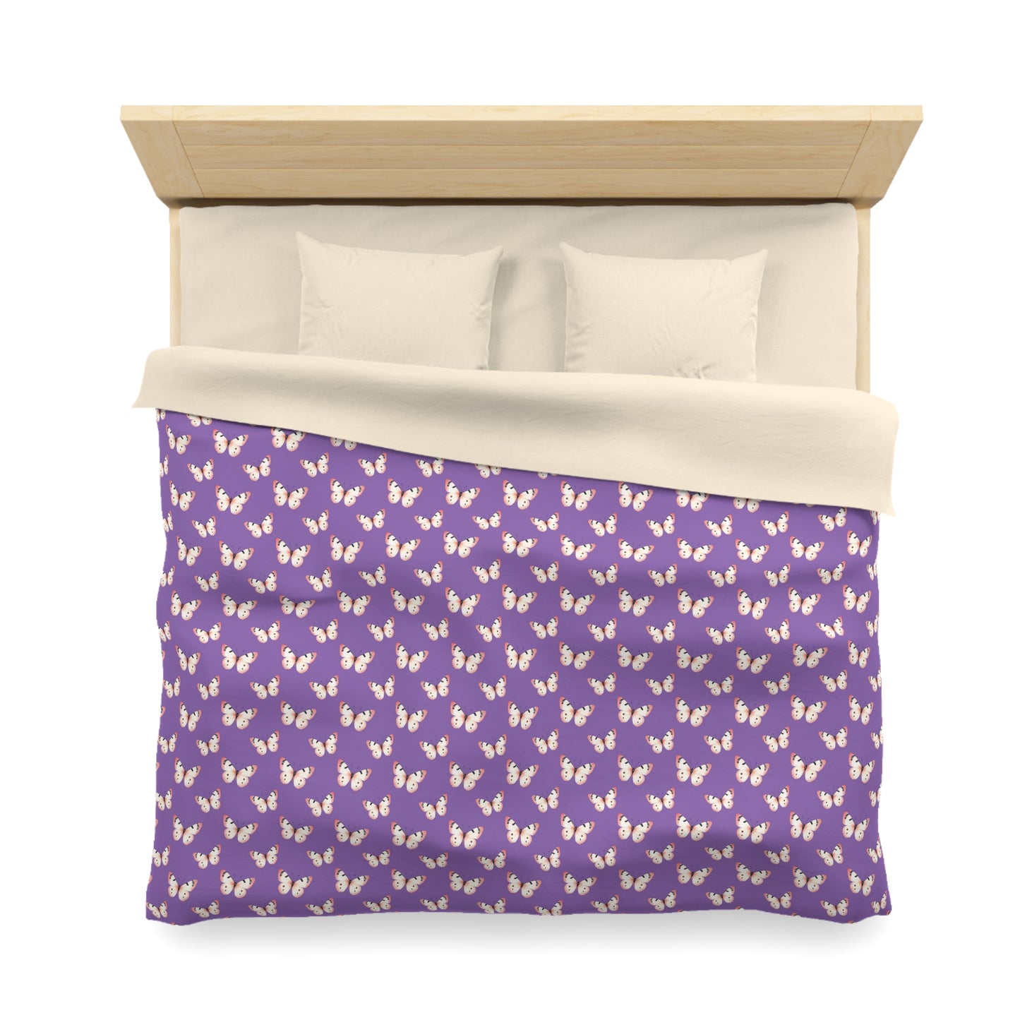 Lavender Flutter Microfiber Duvet Cover