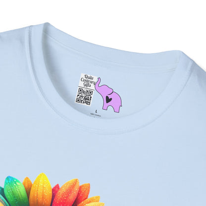 Colorburst Flowers Adult T-shirt