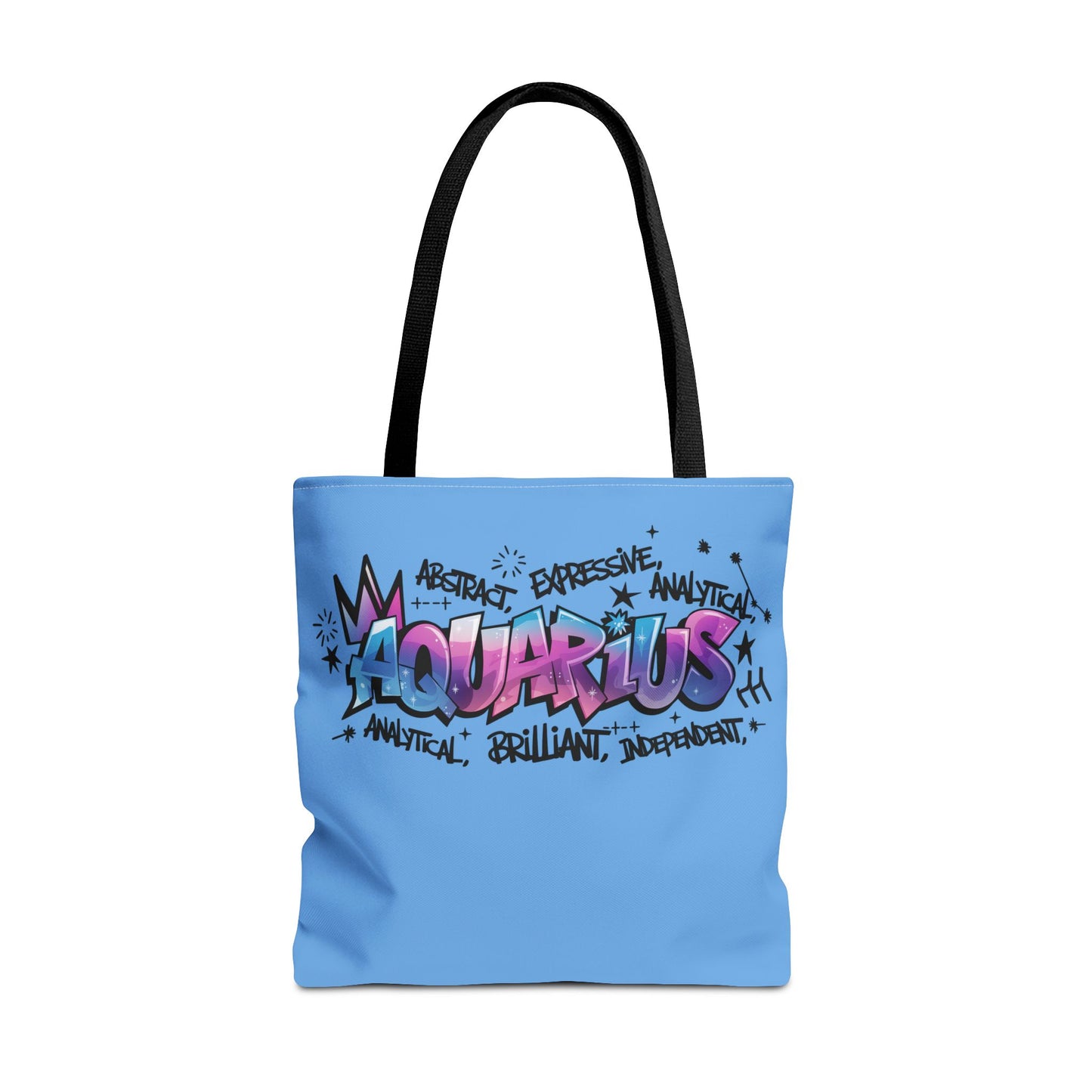 Aquarius Street Art Canvas Tote Bag