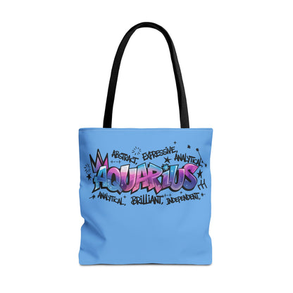 Aquarius Street Art Canvas Tote Bag