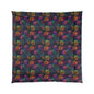 Neon Whisper Blooms Comforter
