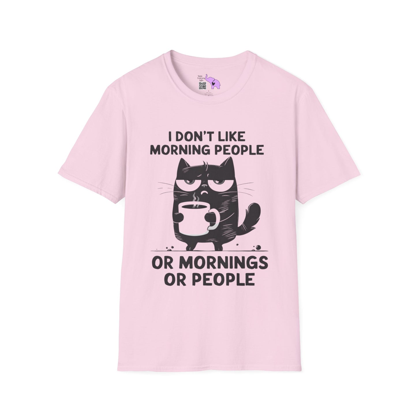 I Don't Like Morning People Or Mornings Or People Adult T-shirt