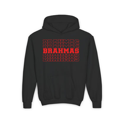 Brahmas (Stacked) Youth Heavy Blend Hoodie
