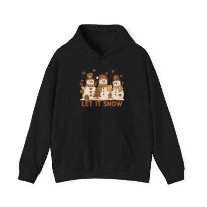 Let It Snow (Snowmen Trio) Adult Heavy Blend™ Hoodie