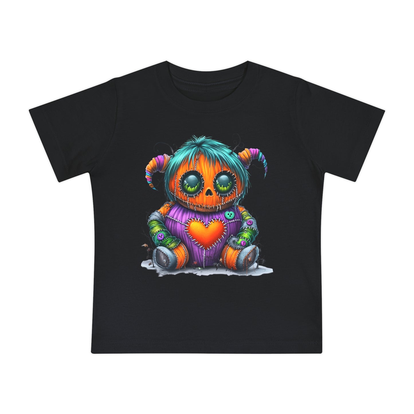 Patchwork Pumpkin Heart Infant T-Shirt