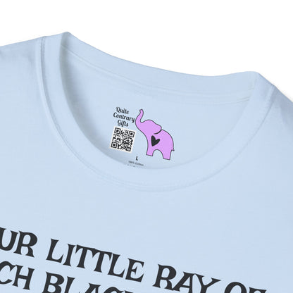 Your Little Ray of Pitch Black Has Arrived (Rainbow) Adult T-shirt