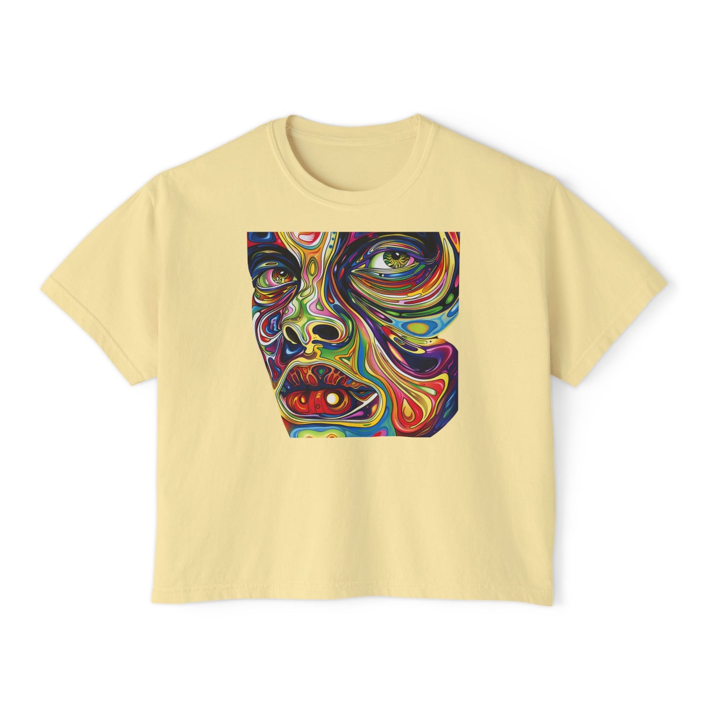 Psychedelic Portrait Women's Boxy Tee