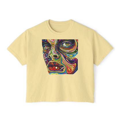 Psychedelic Portrait Women's Boxy Tee